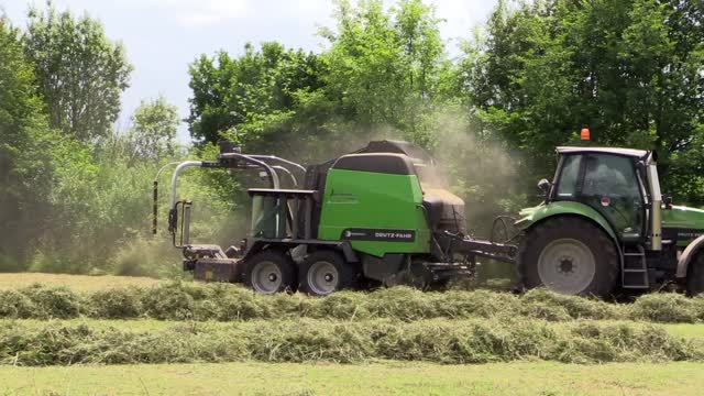 Hay agriculture tractor