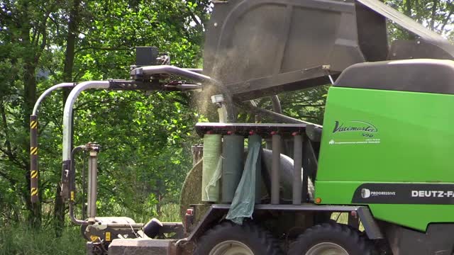 Hay agriculture tractor