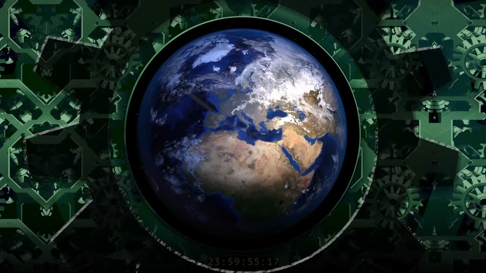 Clock clockwork earth