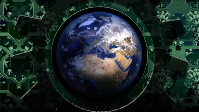 Clock clockwork earth