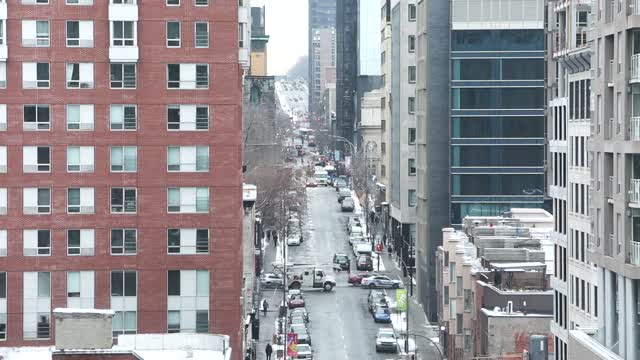 City street traffic