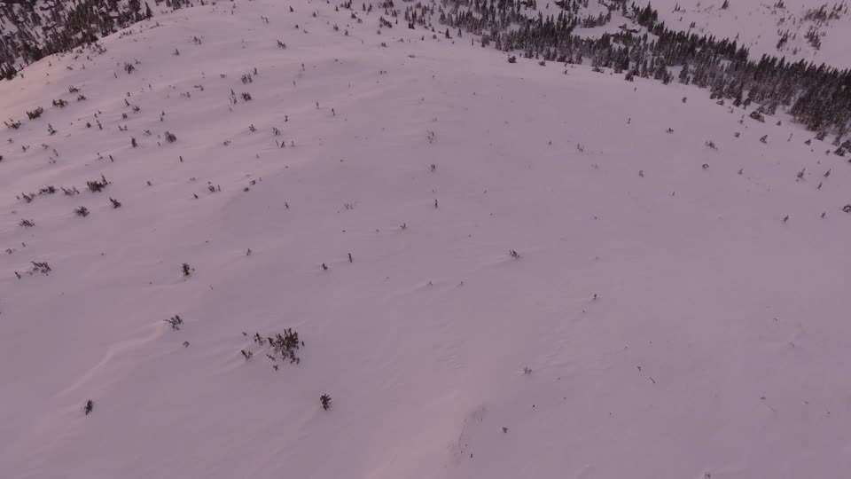 Snowy landscape mountains