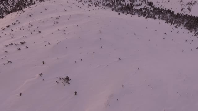 Snowy landscape mountains
