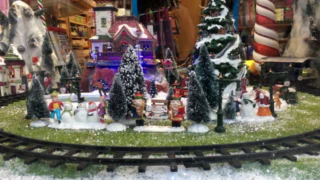 Toy train playing train