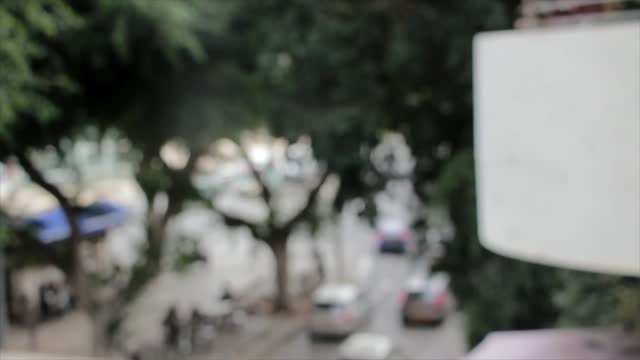 Street windy bokeh