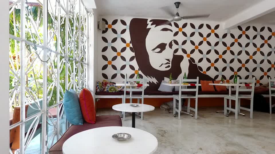 Cafe restaurant tables