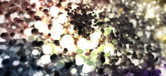 Particles lights circle