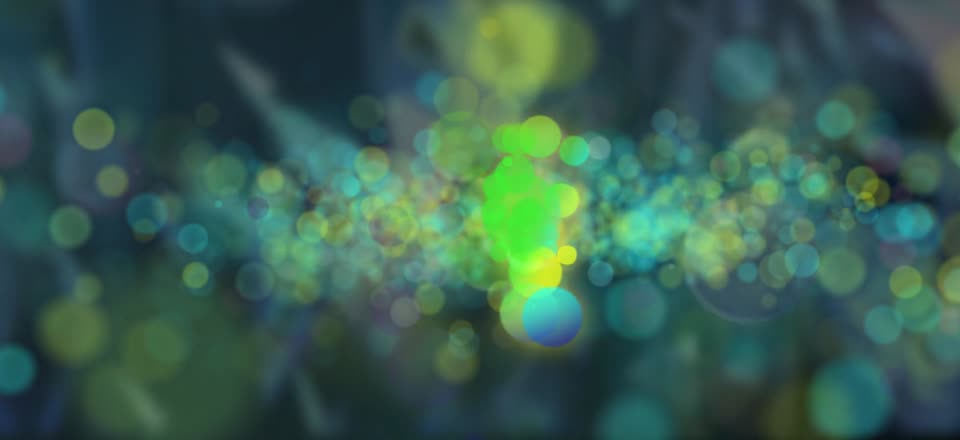 Particles bokeh blur