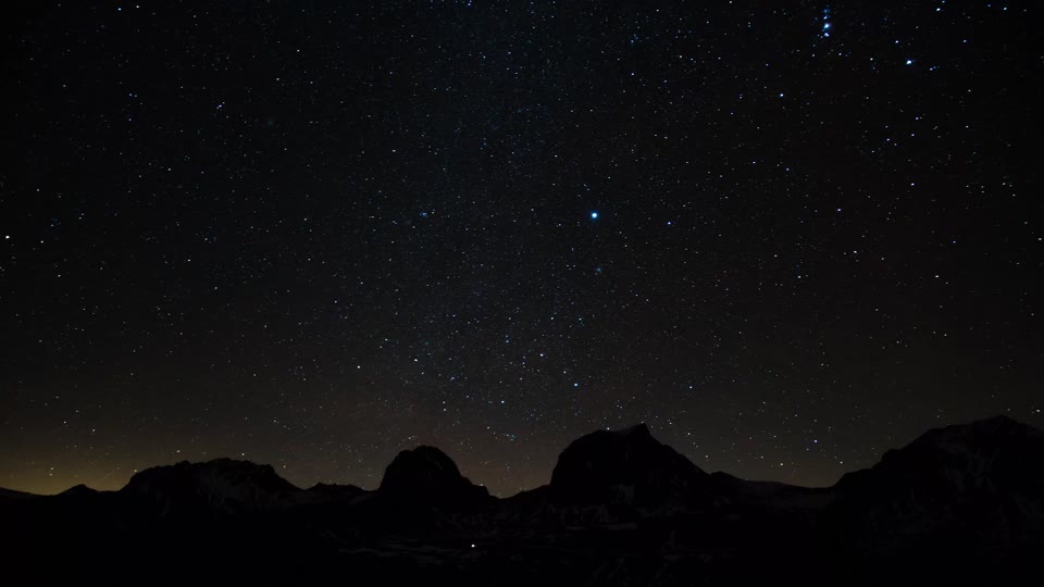 Stars long exposure starry sky