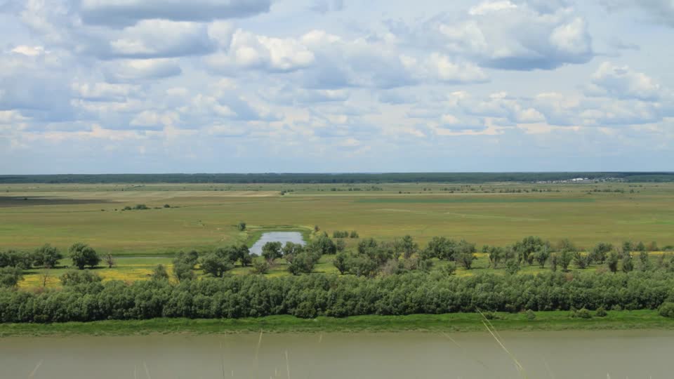 Summer irtysh river