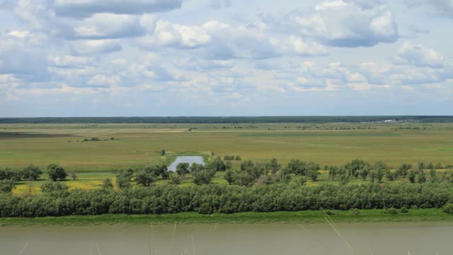Summer irtysh river