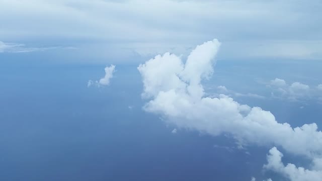 Airline flying aeroplane