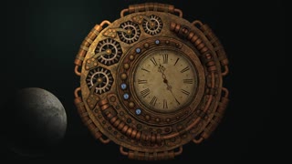 Time moon clock time machine