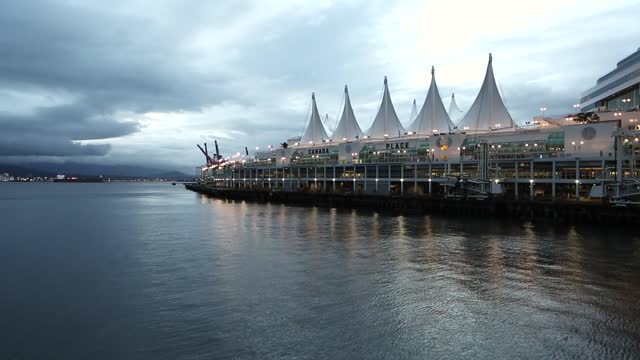 Pier evening nightfall