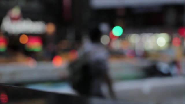 People bokeh blur