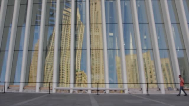City skyscraper bokeh