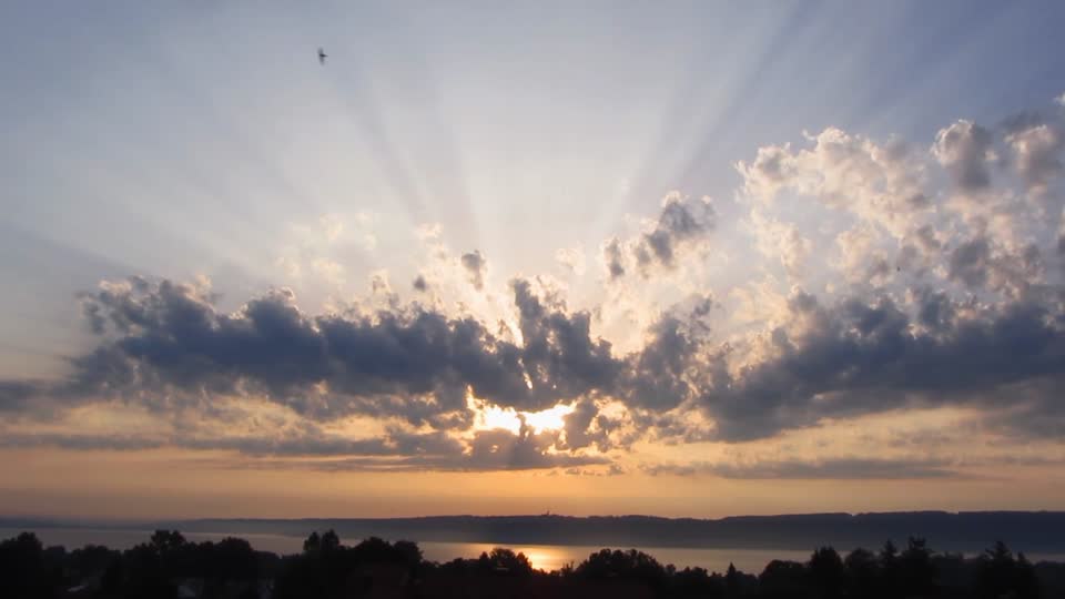 Sun clouds time lapse
