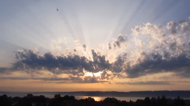 Sun clouds time lapse