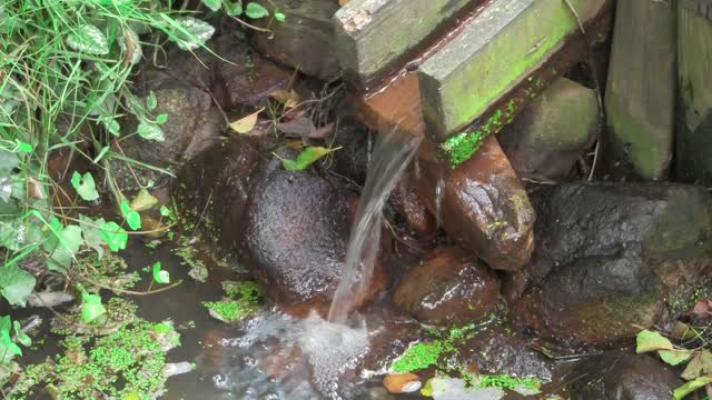 Trickle rivulet water