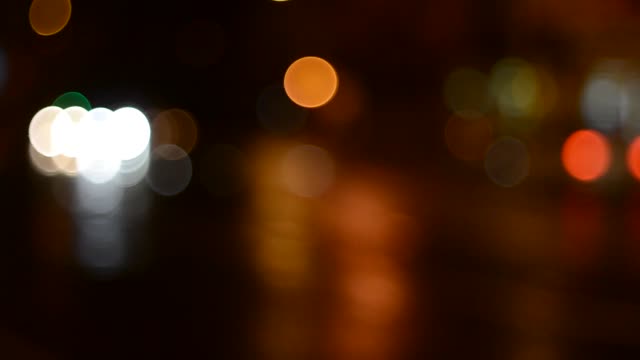 Night lights bokeh
