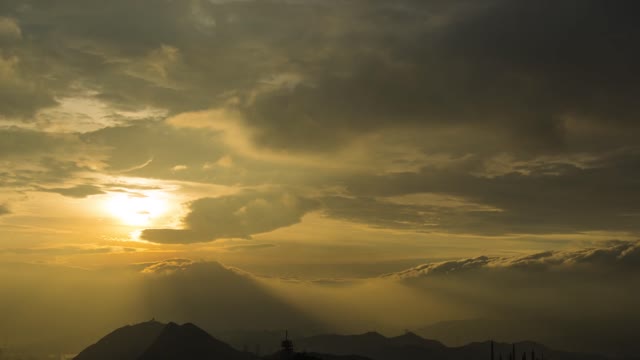 Clouds sunset sky