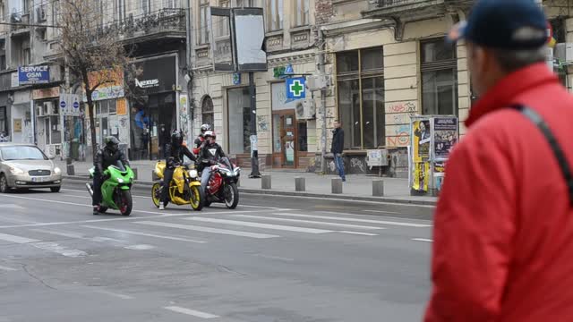 Motorcycle city motorbike