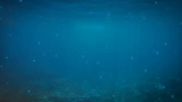 Underwater air bubbles oxygen