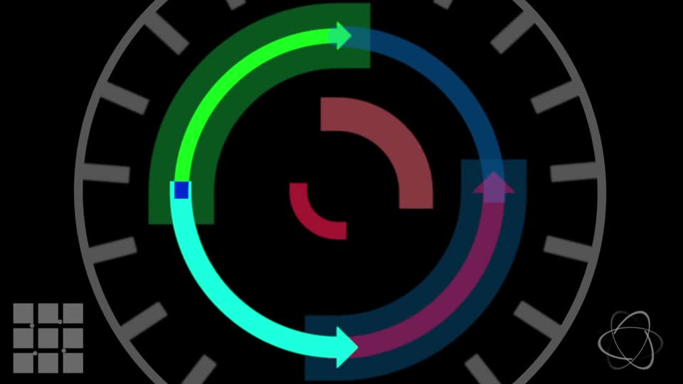 Rotation dice atoms