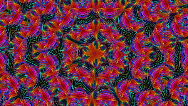 Kaleidoscope pattern animation