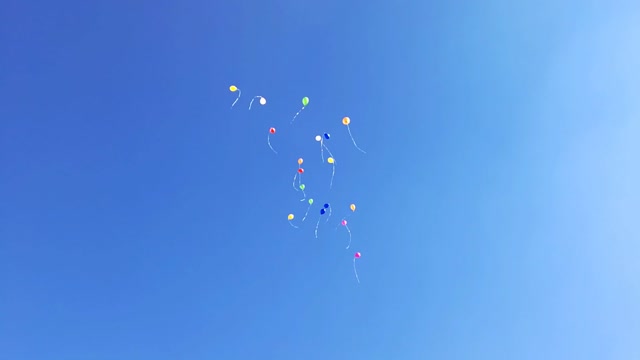 Balloons sky flying
