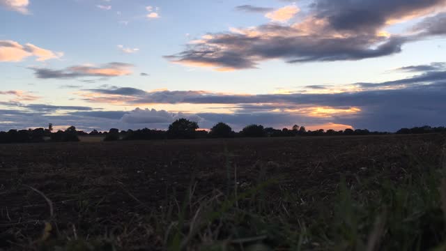 Clouds sunset sky