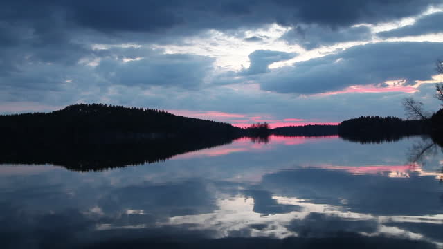 Lake reflection water