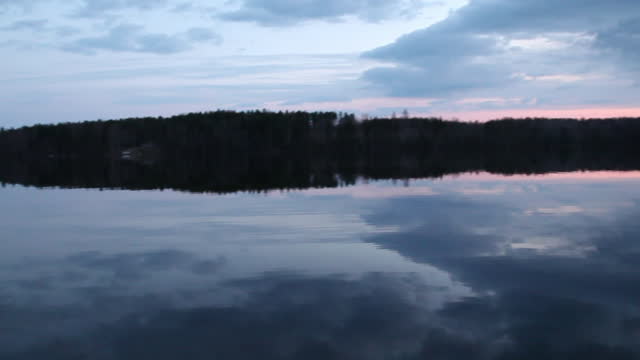 Lake scenery skyline
