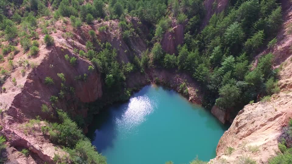 Lake turquoise water