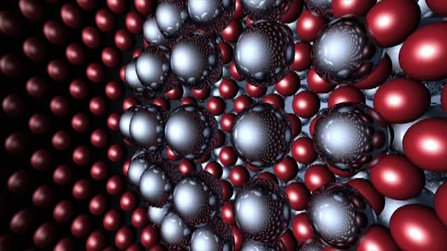 Atoms metal red