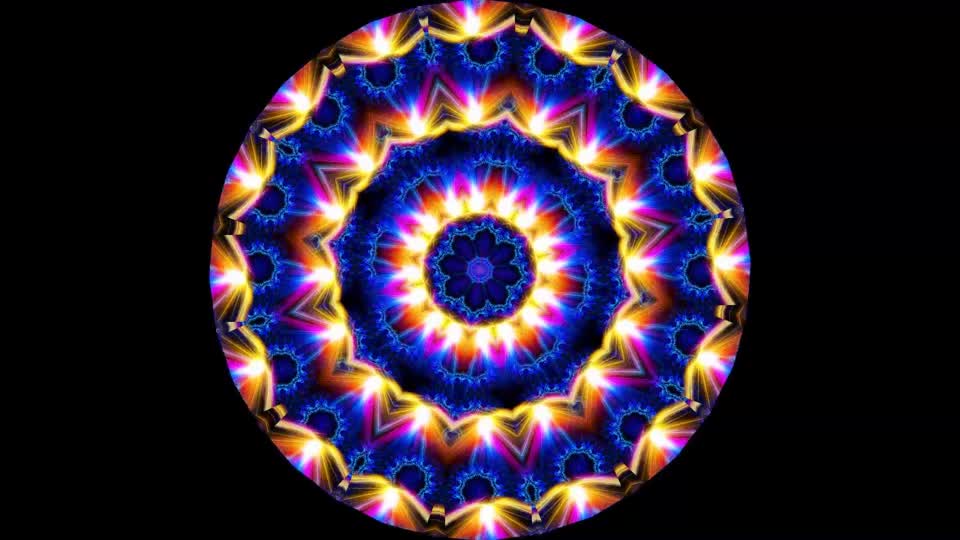 Kaleidoscope moving pattern moving decorative ornament