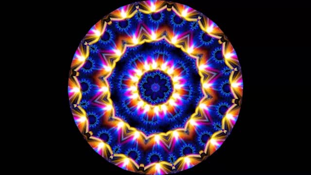 Kaleidoscope moving pattern moving decorative ornament