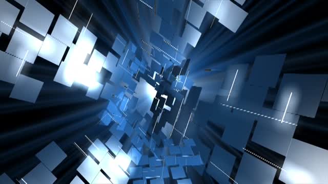 Metal abstract blue