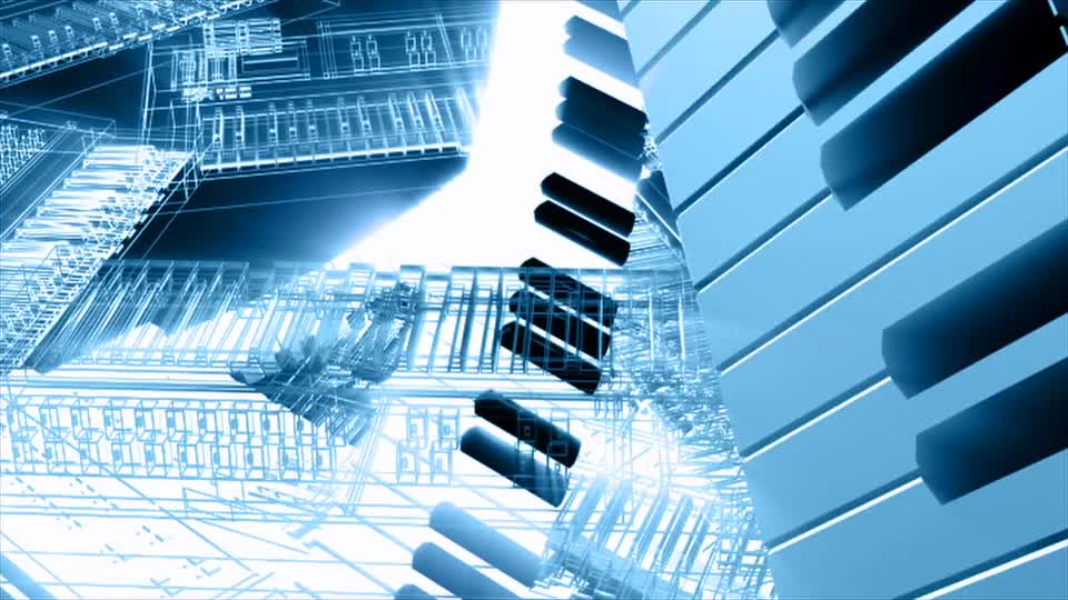 Music keyboard keys