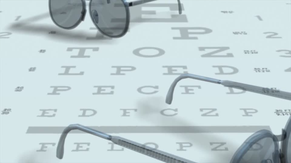 Glasses medical alphabet