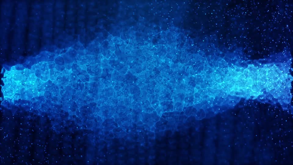 Particle blue abstract