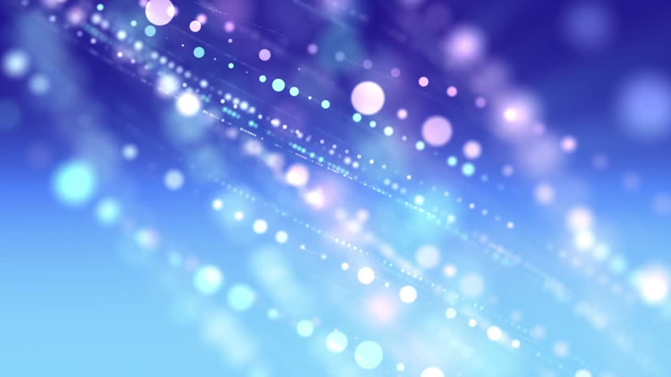 Particle blue abstract