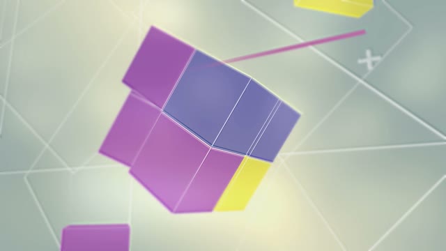 Cubes retro 3d