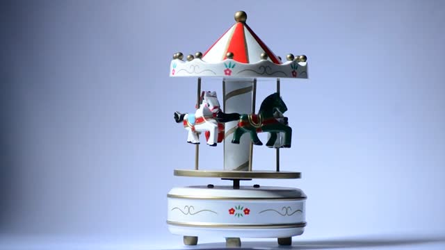 Music box carousel toy
