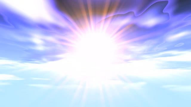 Sky rays time lapse