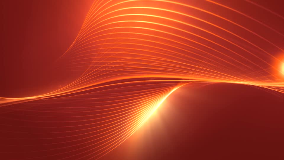 Waves orange lines