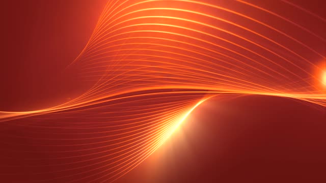 Waves orange lines