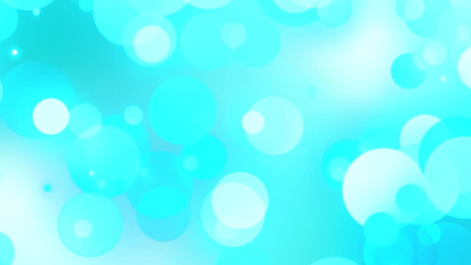 Bokeh circles turquoise
