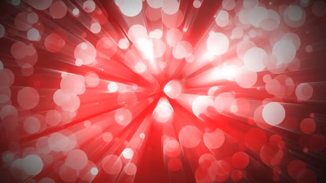 Particles bokeh red