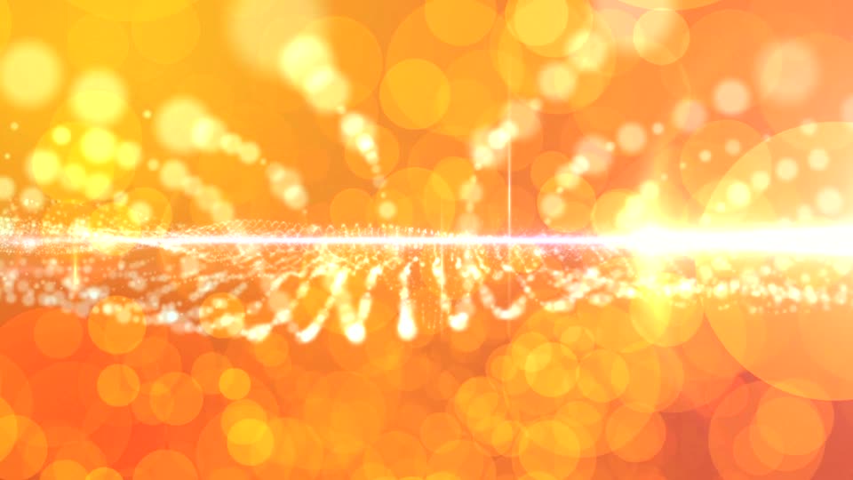 Particles orange bokeh